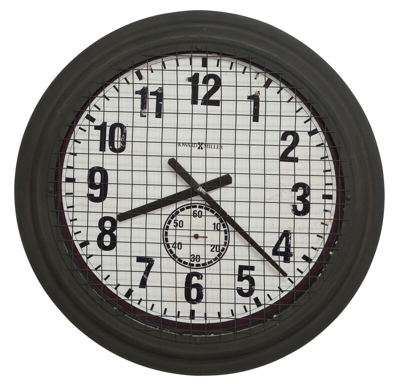 Howard Miller 625625 Howard Miller Grid Iron Works Wall Clock 625625