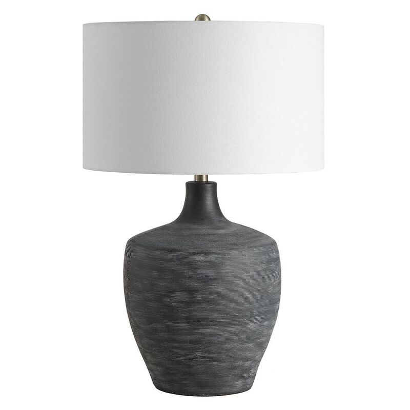 Uttermost Graphite Ribbed Table Lamp image number 0