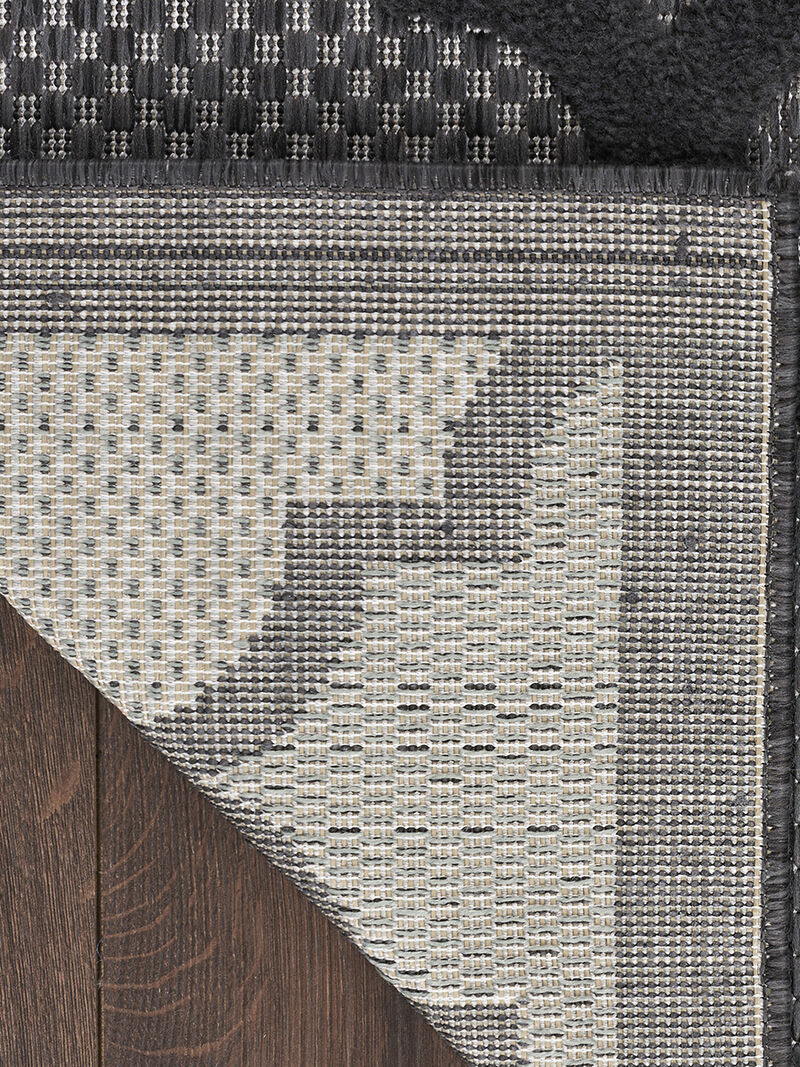 Easy Care NES01 Charcoal/Black 9' x 12' Rug