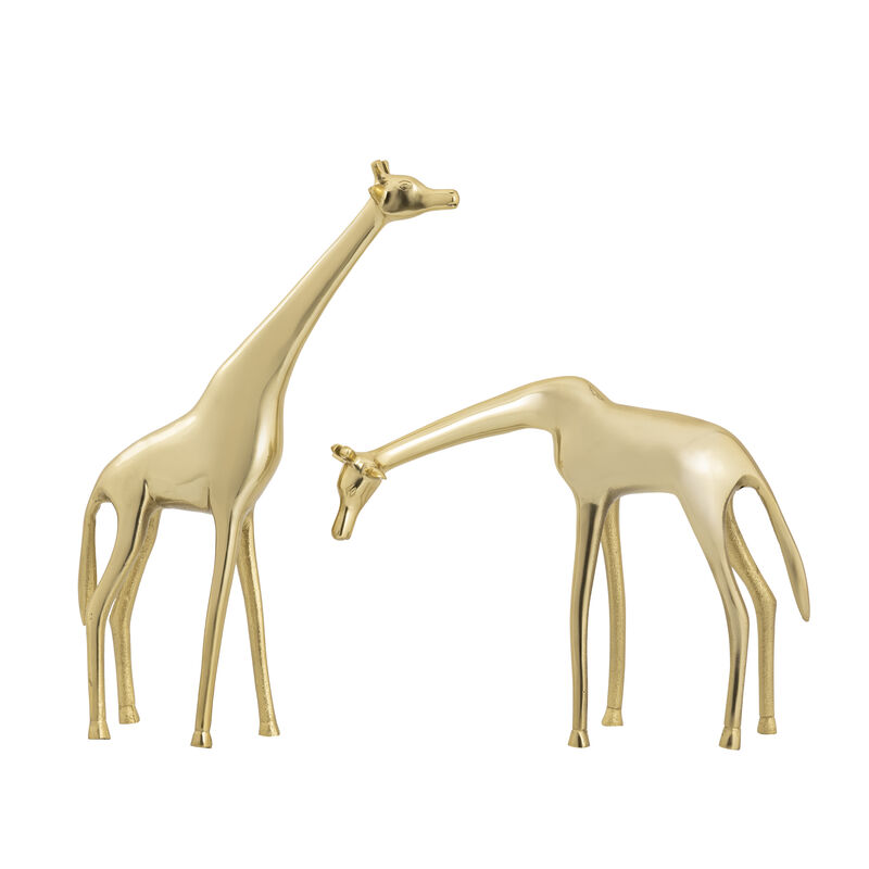 Small Brass Giraffe Sculpture