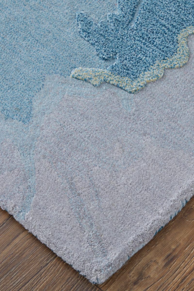 Kawai 8987F Teal 9' x 12' Rug image number 5