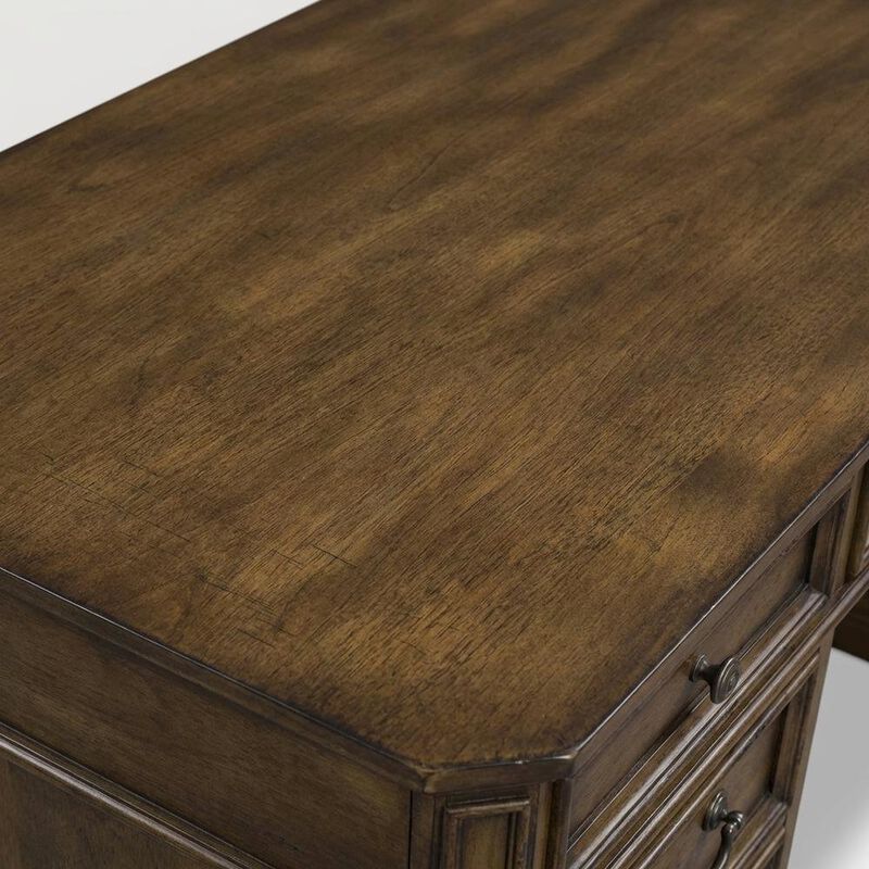 Liberty Furniture Traditional Antique Toffee Credenza with Wood Veneers and Spacious Storage image number 4