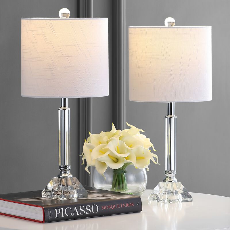 Dana Crystal Column/Metal LED Table Lamp