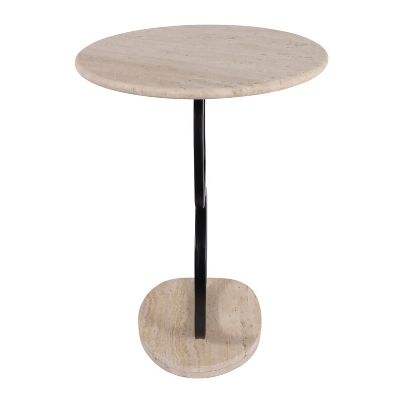 Open Base Travertine Table image number 4