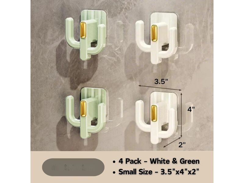 Shoe Organizer White 4 Pack Wall Mounted Rack Hanging Shelf image number 2