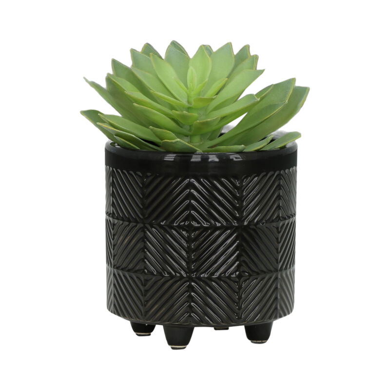 S/2 6/8" Textured Planters image number 2