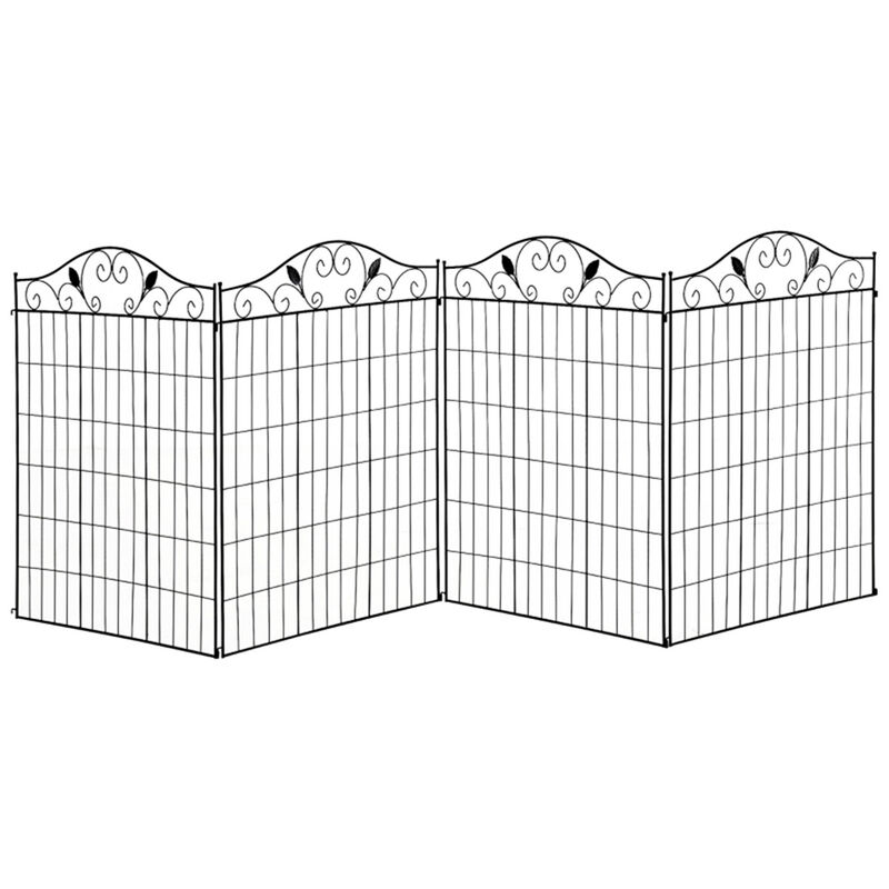 Metal Decorative Fence Panel for Yard Patio and Pathway Edging image number 0