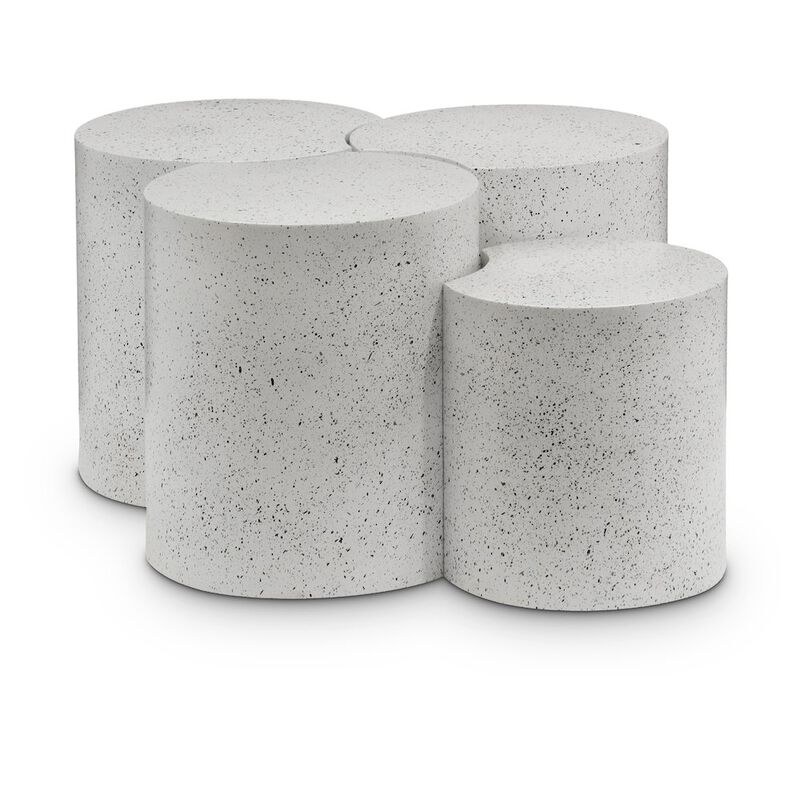 Meridian Furniture Dimple White Coffee Table