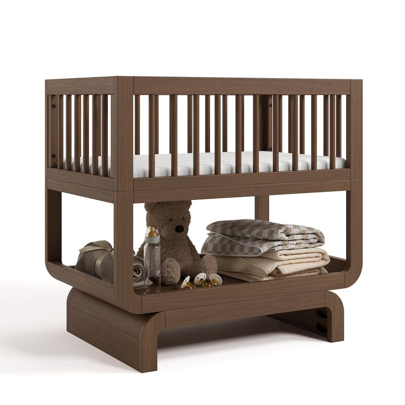 Santorini Deluxe 3-in-1 Convertible Bassinet - Hazelnut image number 3