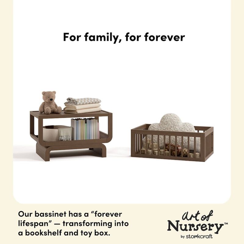 Santorini Deluxe 3-in-1 Convertible Bassinet - Hazelnut image number 7