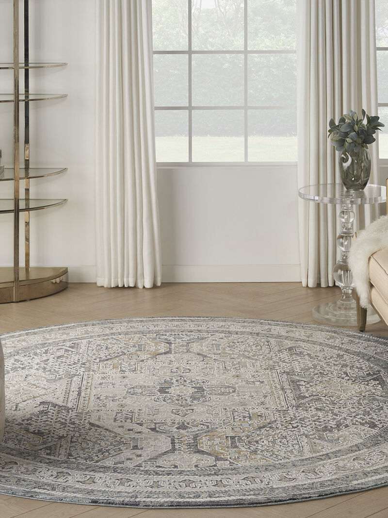 Lynx LNX01 Ivory/Charcoal 5'3" x 7'10" Rug