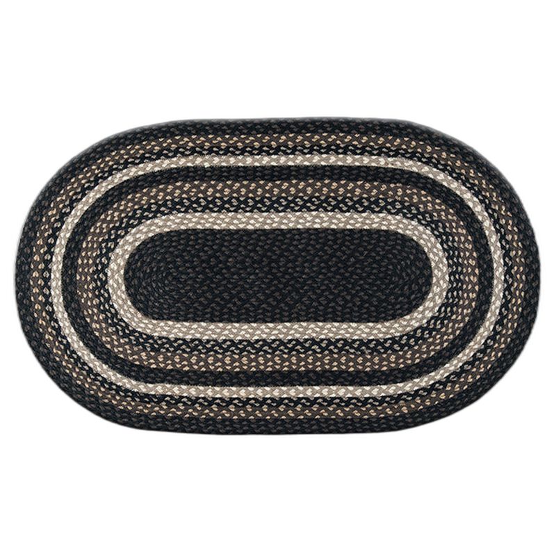 Earth Rugs C-313 Mocha Frappuccino Oval Braided Rug 27 X 45 image number 0