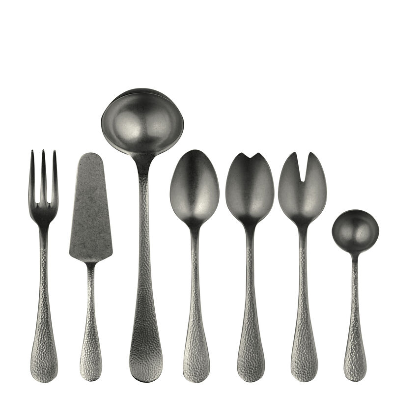 Epoque 7-Piece Serving Set in Pewter Black Gold