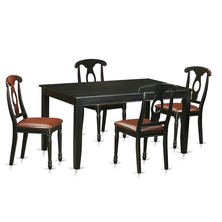 5 Pc Table and Chairs set for 4-Table and 4 Dining Chairs