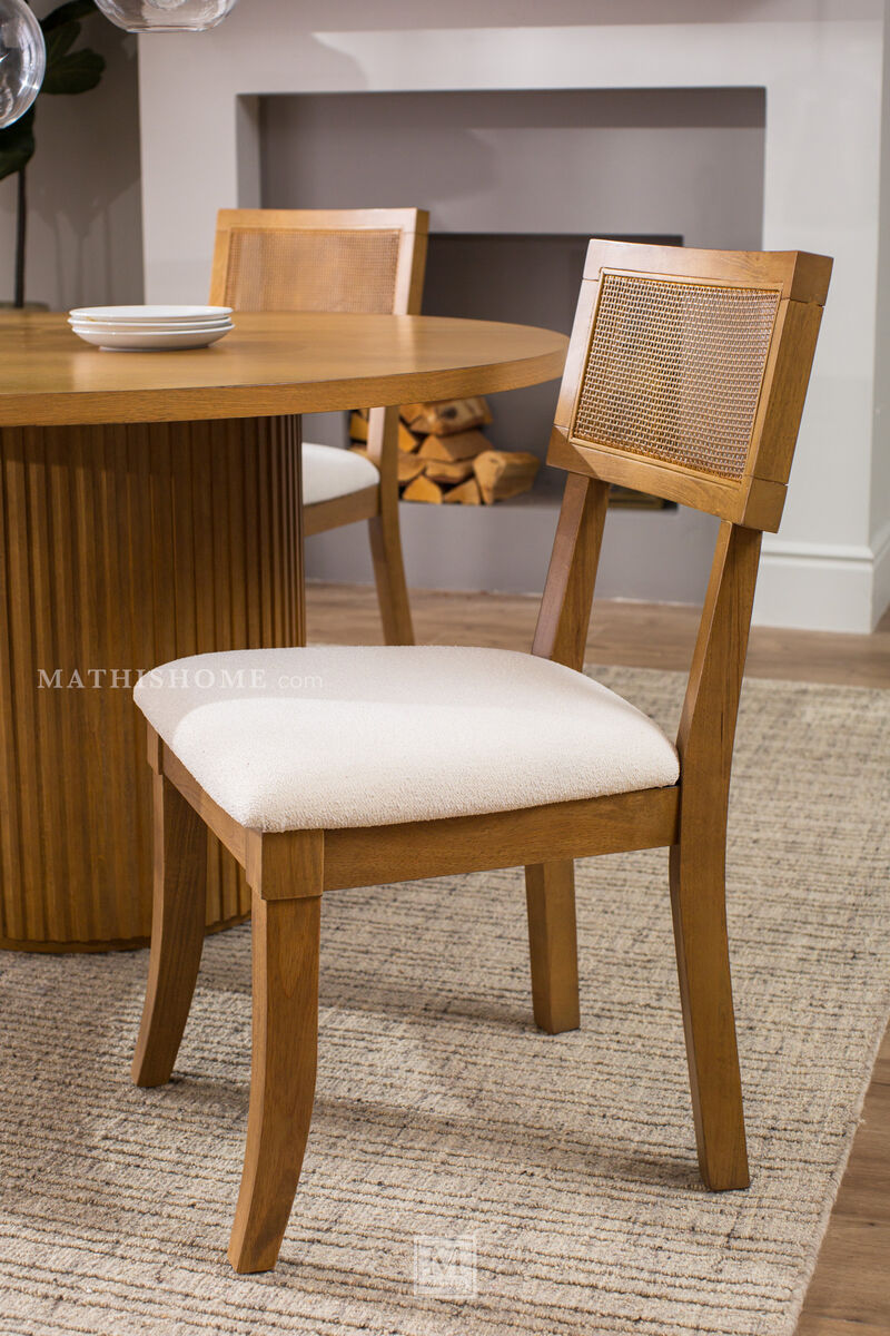 Colvin Brown Cane Side Chair image number 4