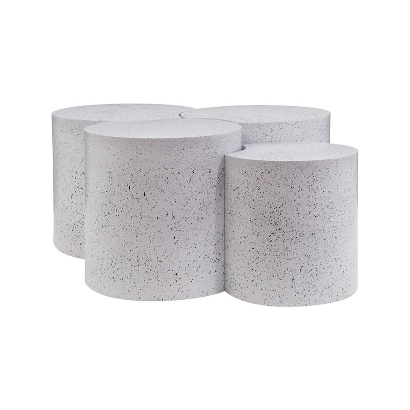 Meridian Furniture Dimple White Coffee Table