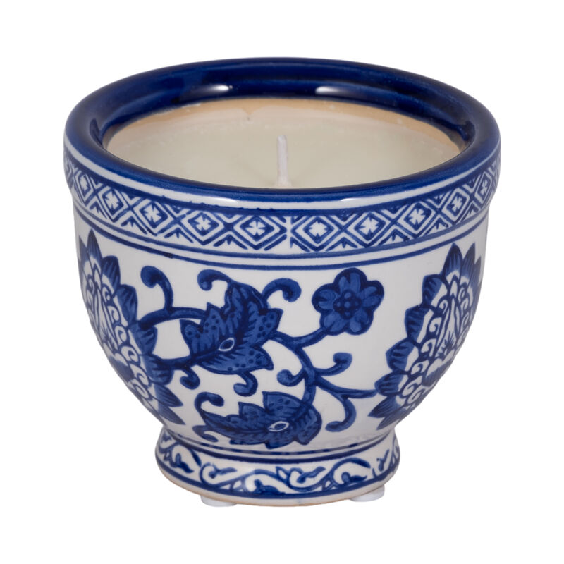 4" Bowl Chinoiserie Candle image number 1