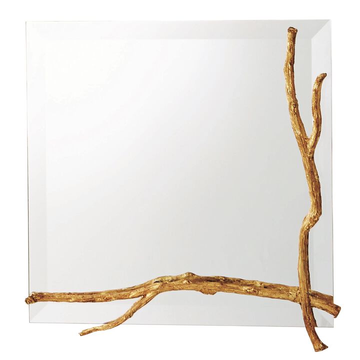 Twig Mirror Small Gold