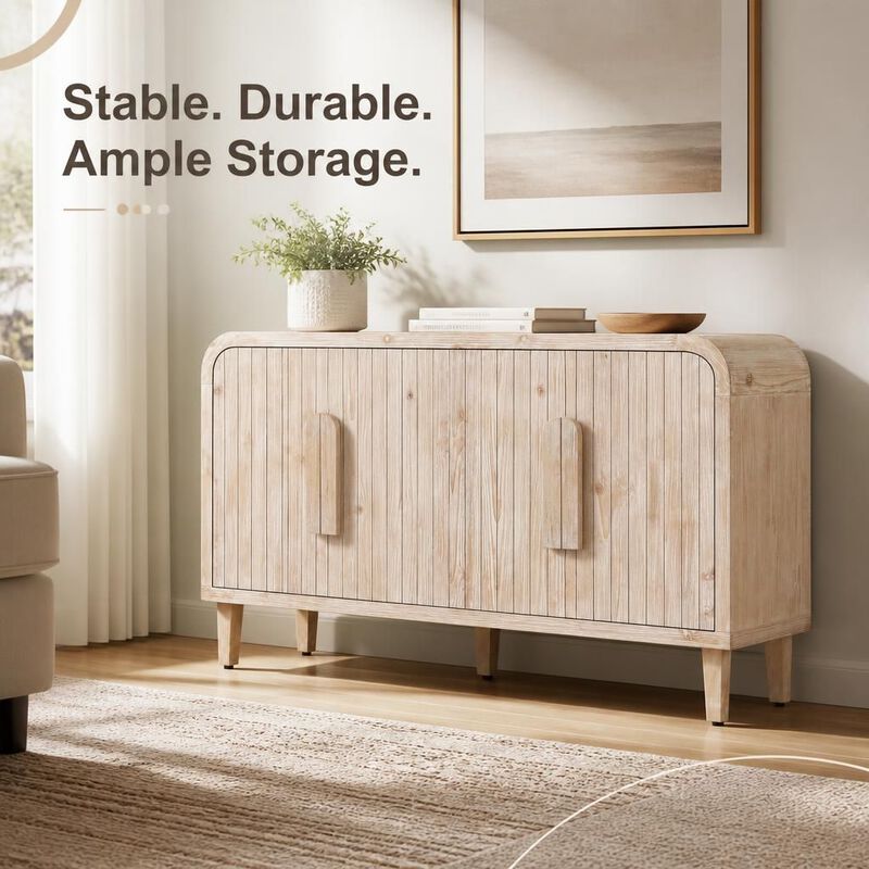 59" Curved Storage Sideboard image number 4