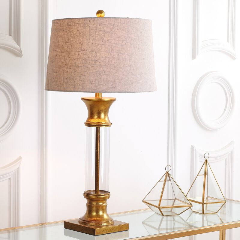 Hunter Metal/Glass LED Table Lamp (Set of 2)