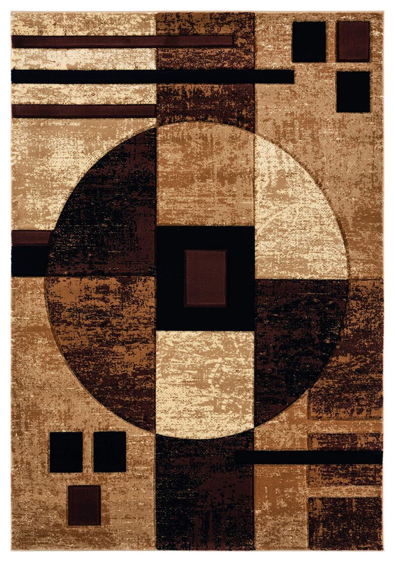 United Weavers Bristol Epsilon Brown Area Rug 5'3 x 7'6
