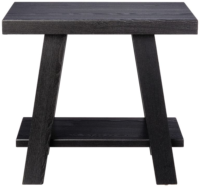 Roundhill Furniture Athens Contemporary Wood Small End Table, Black