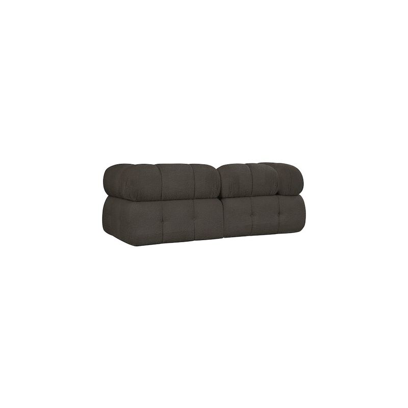 Meridian Furniture Ames Brown Boucle Fabric Modular Sofa
