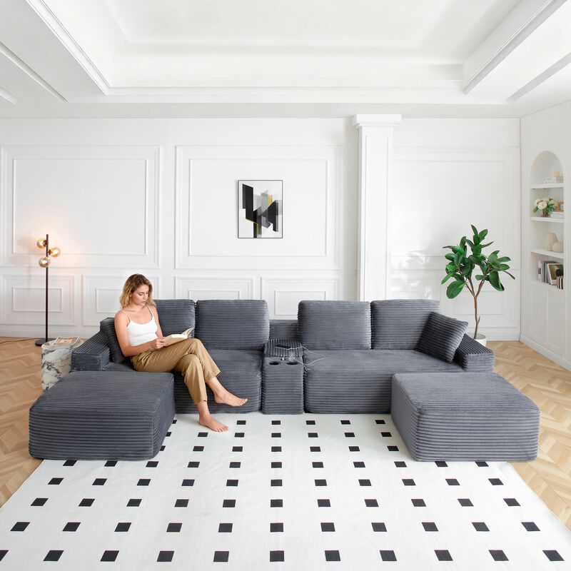 Pebsle Oversized Sectional Sofa image number 3