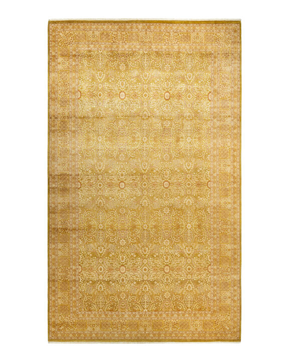 Mogul, One-of-a-Kind Hand-Knotted Area Rug  - Green,  8' 1" x 13' 10"