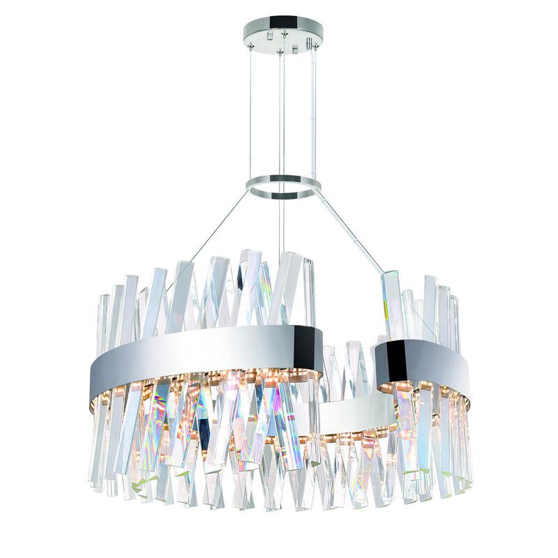 CWI Lighting Glace LED Chandelier With Chrome Finish