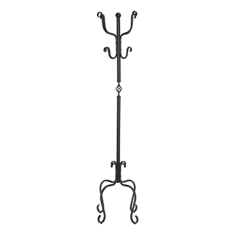 Monarch Coat Rack, Hall Tree, Free Standing, 8 Hooks, Entryway, 74H, Bedroom image number 2