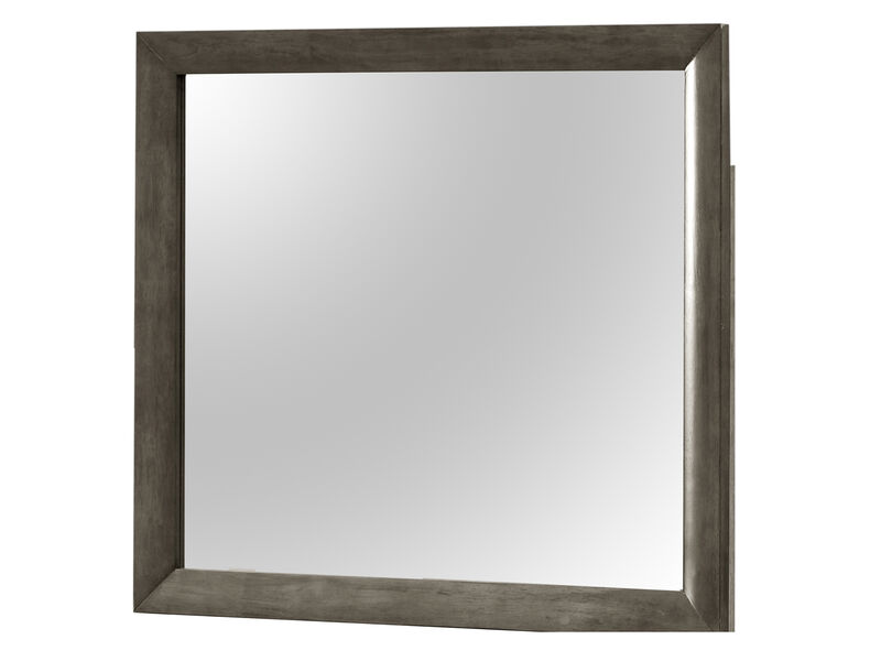 Marilla 35 in. x 39 in. Modern Rectangle Framed Dresser Mirror