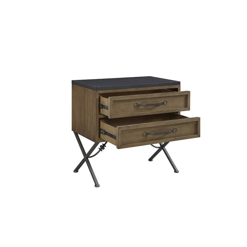 Magnolia 2 Drawer Nightstand - Almond image number 1