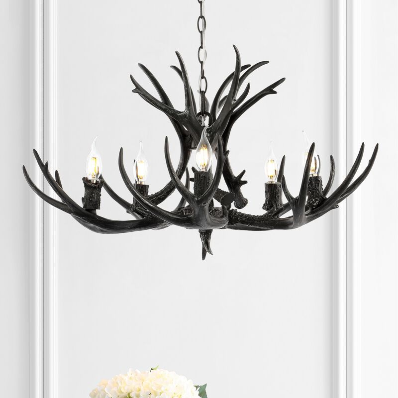 Eldora Adjustable Resin Antler LED Chandelier