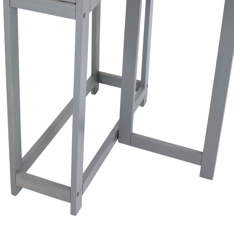 Acacia Wood Folding Table with Planter Box