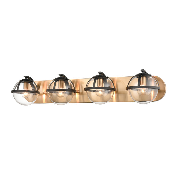 Davenay 31'' Wide 4-Light Brass Vanity Light