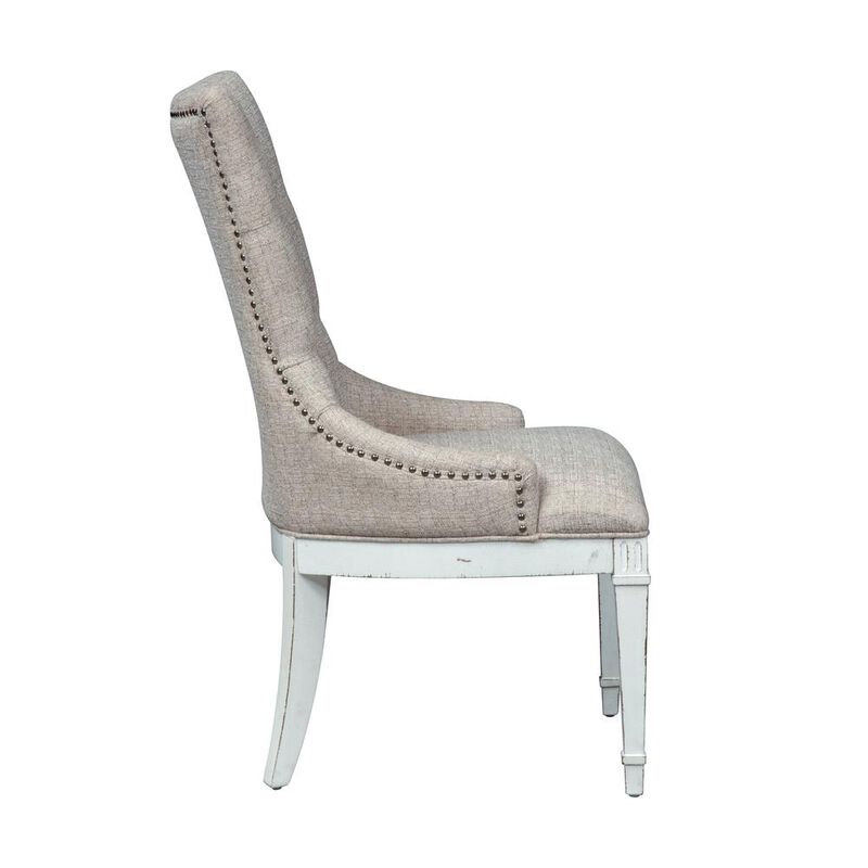 Liberty Furniture Abbey Park Hostess Chair-Set of 2 in Antique White image number 3