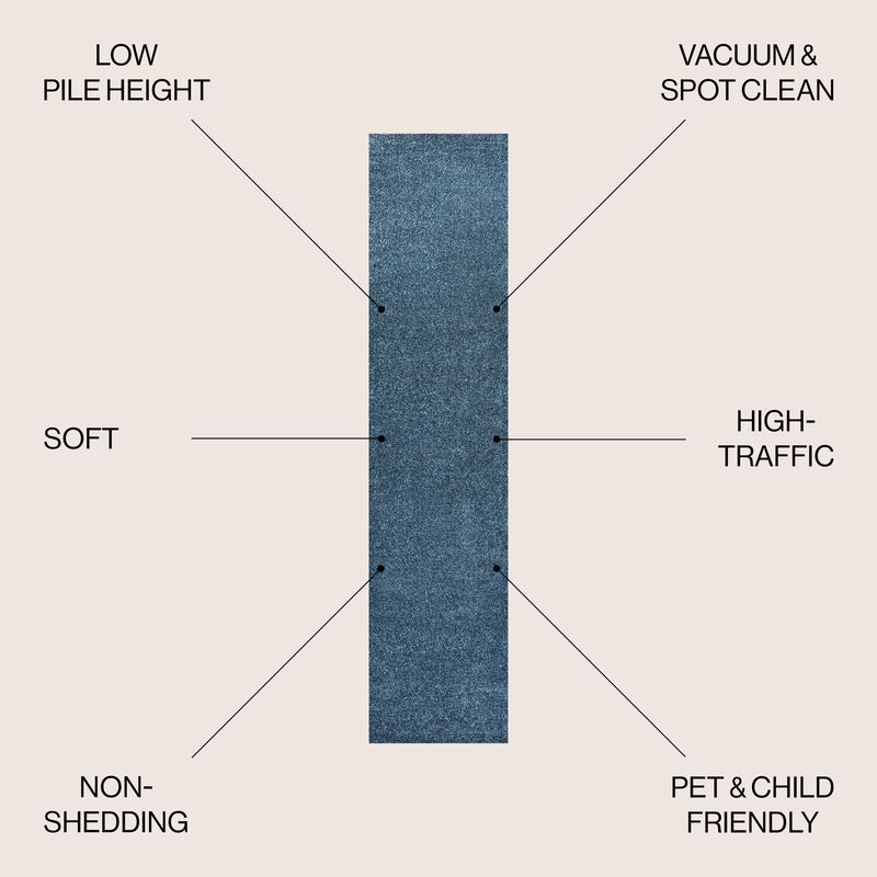 Haze Solid Low Pile Area Rug