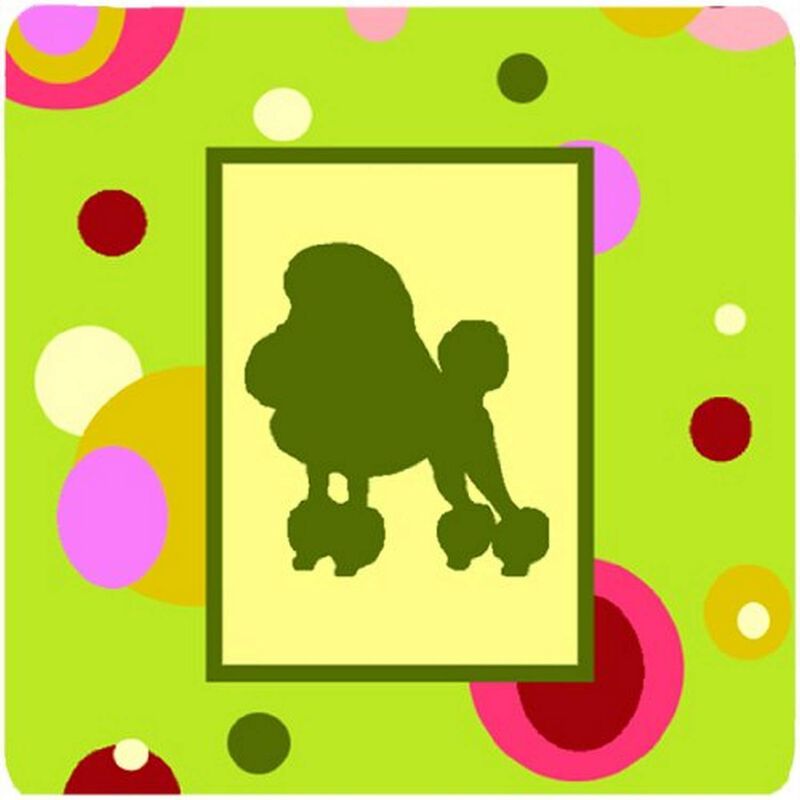 Caroline's Treasures CK1106FC Poodle Foam Coasters (Set of 4), 3.5 H x 3.5 W, Multicolor