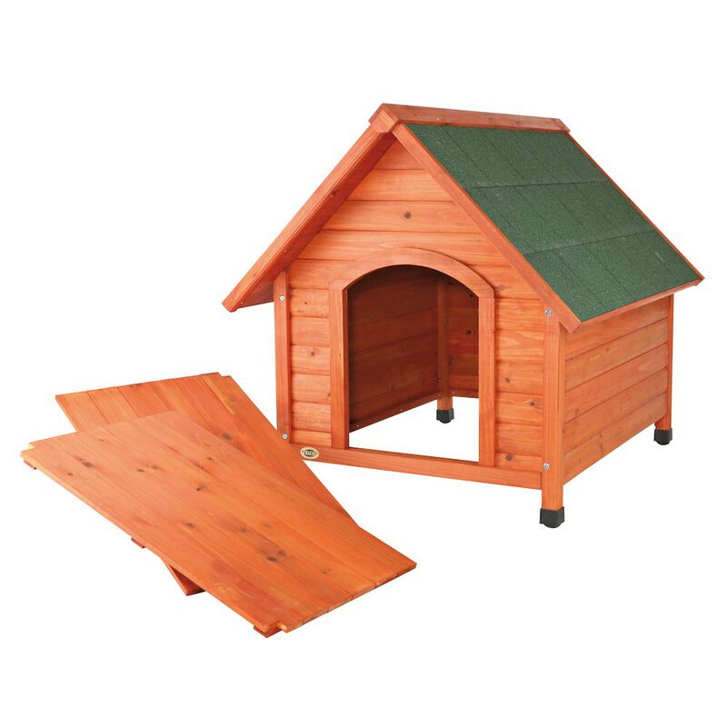 Weatherproof Outdoor Wooden Dog House Raised Floor for Dogs image number 7