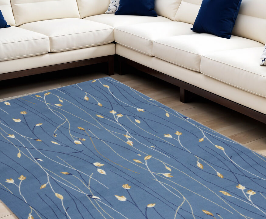 HomeRoots Floral Power Loom Area Rug