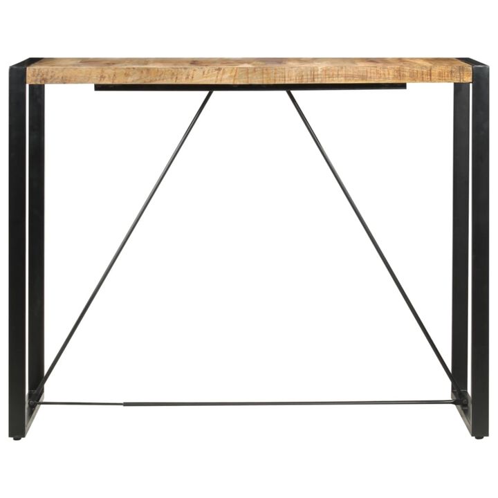 vidaXL Bar Table 55.1"x27.6"x43.3" Solid Mango Wood