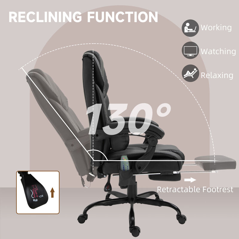 Massage Office Chair with Adjustable Settings and Comfort Cushion