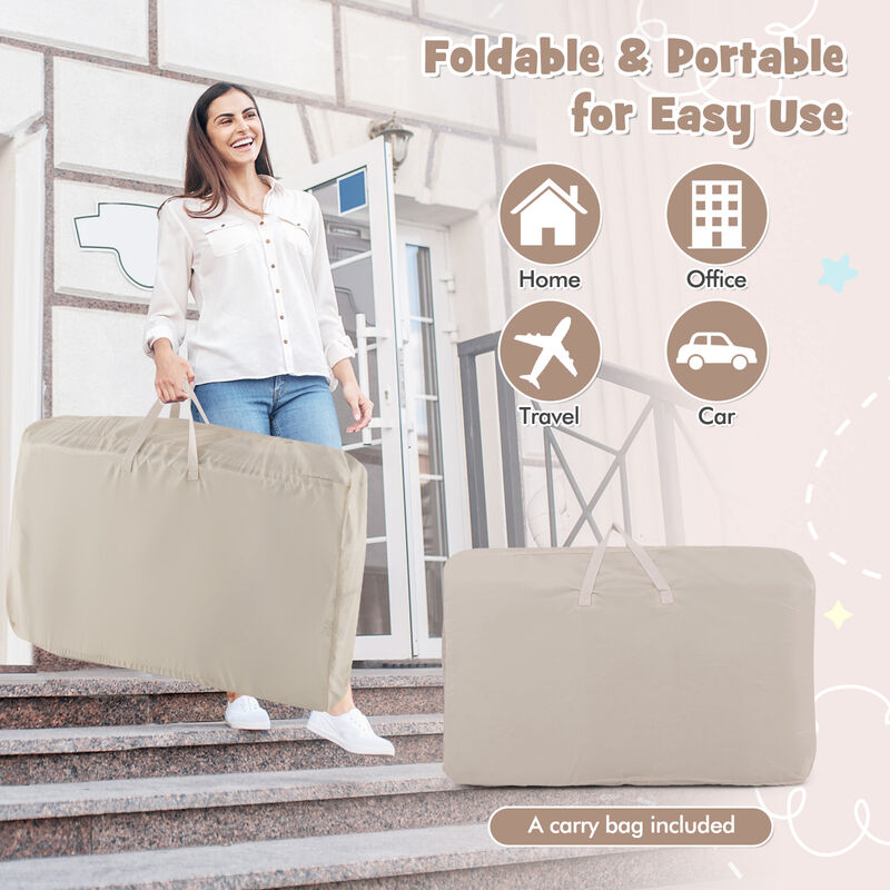 Baby Bassinet Bedside Sleeper with 6-Level Adjustable Height