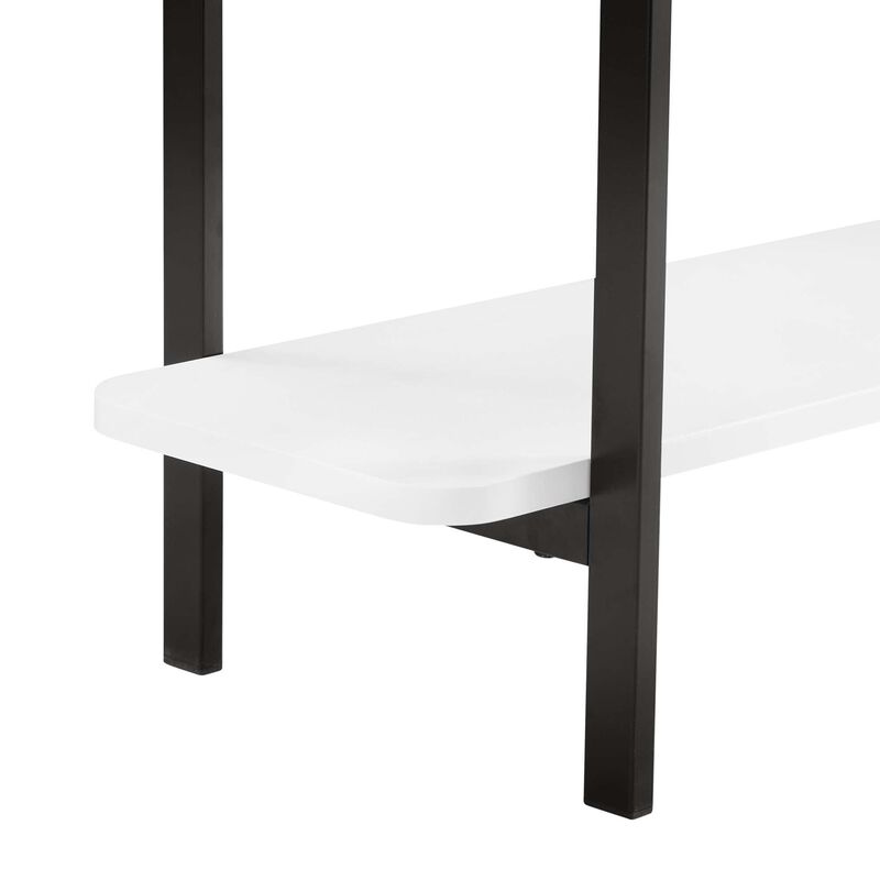 Celine White Low Console Table