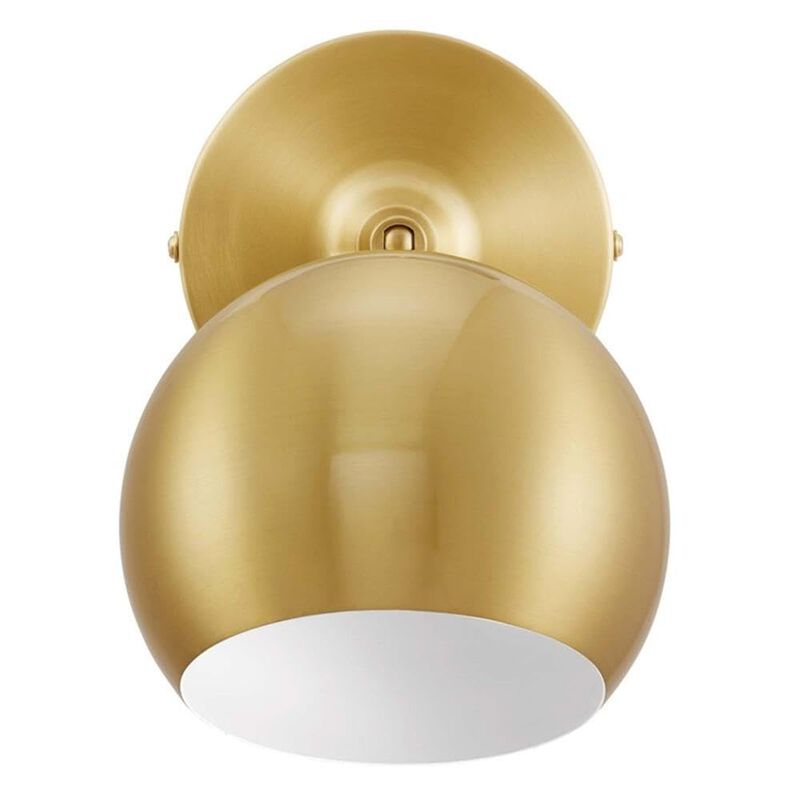 Modway Satin Brass Chalice Swing-Arm Metal Wall Sconce EEI-5613-SBR image number 3