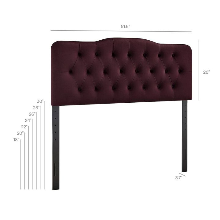Annabel Stain-Resistant Performance Velvet Queen Headboard