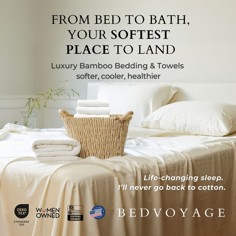 BedVoyage Luxury 100% viscose from Bamboo Bed Sheet Set