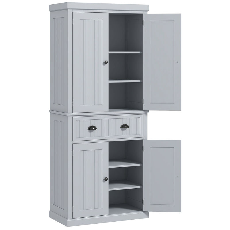 Hivvago 72" Kitchen Storage Cabinet with Doors, Drawer & Shelving image number 0