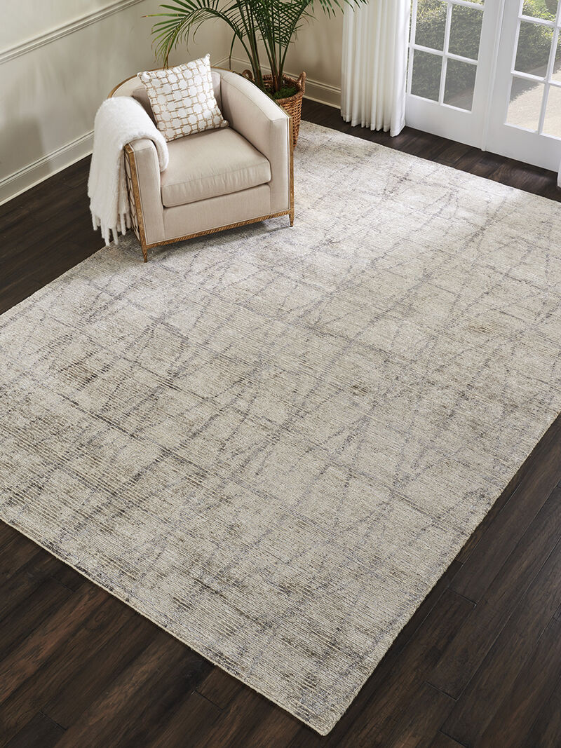 Ellora ELL02 Stone 8'6" x 11'6" Rug image number 6